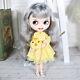 12 Blythe Nude Doll From Factory Silver Mixed Hair Eyebrow Smile Mouth+teeth