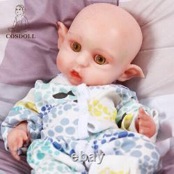 16.5'' Reborn Baby Dolls Kids Toy Lifelike Real Soft Handmade Elf Girl Doll Gift