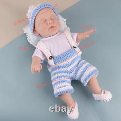 17.7inch Full Body Silicone Baby Boy Rebirth Doll With Bone Newborn Baby