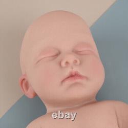 17.7inch Full Body Silicone Baby Boy Rebirth Doll With Bone Newborn Baby