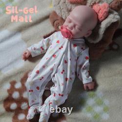 18.5Closed Eyes Realistic Reborn Baby Dolls Silicone Cute Newborn Girl Handmake
