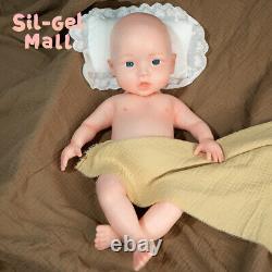 18.5 Adorable Girl Soft Silicone Body Baby Doll Reborn Baby Dolls Can Drink&Pee