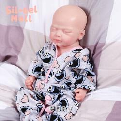 18.5 Closed Eyes Sleeping Reborn Silicone Girl Dolls WithDrink-Wet System Newborn