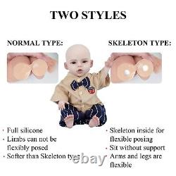 18.5 Reborn Baby Doll Full Body Real Silicone Reborn Baby Girl Gifts for Child