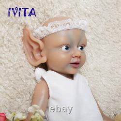 18'' Avatar Silicone Reborn Baby Blue Eyes Girl Toys Kids Accompany Doll
