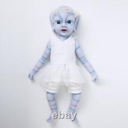 18 Realistic Big Eyes Cute Girl Handmade Soft Silicone Elf Doll Playmate Toys