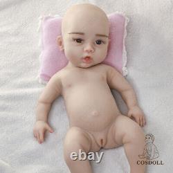 18in Full Body Silicone Baby Doll Newborn Soft Lifelike Painted Reborn Dolls US
