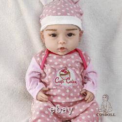 18in Full Body Silicone Baby Doll Newborn Soft Lifelike Painted Reborn Dolls US