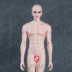 19'' BJD SD Dolls Handsome Boy Male Resin Unpainted Body Doll +Eyes +Face Makeup