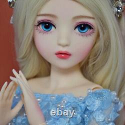 1/3 BJD 24 inch Height Princess Girl Doll with Eyes Wigs Shoes Clothes Full Set