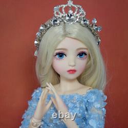 1/3 BJD 24 inch Height Princess Girl Doll with Eyes Wigs Shoes Clothes Full Set