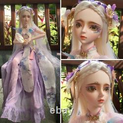 1/3 BJD Doll 62cm Girl 24 Inch Dolls Full Set Outfits Face Makeup Gift DIY Toys
