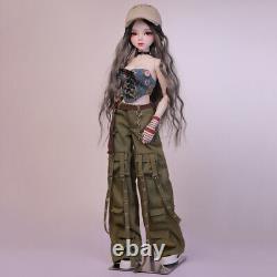 1/3 BJD Doll Fashion Girl Doll 22 in Height Toy with Removable Outfits Full Set