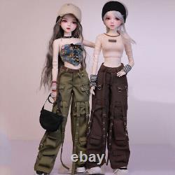 1/3 BJD Doll Fashion Girl Doll 22 in Height Toy with Removable Outfits Full Set