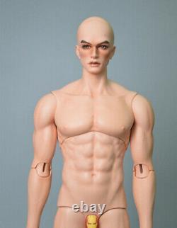 1/3 BJD Doll Male Boy Doll Tan Skin Resin Unpainted Doll + Eyes + Face Makeup