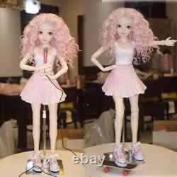 1/3 BJD Doll Moveable Joints Body Girl Doll Upgrade Face Makeup Clothes Full Set