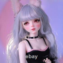 1/3 BJD Doll Toy Full Set 22 in Height Girl Body Removable Fashion Clothes Wigs