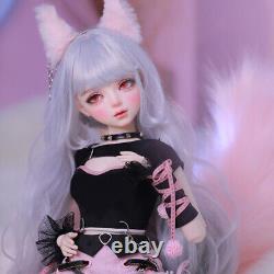 1/3 BJD Doll Toy Full Set 22 in Height Girl Body Removable Fashion Clothes Wigs