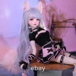 1/3 BJD Doll Toy Full Set 22 in Height Girl Body Removable Fashion Clothes Wigs