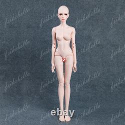 1/3 BJD Girl Dolls Female Harace Naked Unpainted Body Doll + Eyes + Face Makeup