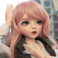 1/3 Ball Jointed BJD Doll Female Girl With Full Set Outfit Removable Eyes Wigs