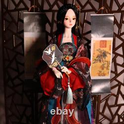 1/3 Ball Jointed Female Body 60cm BJD Girl Dolls with Full Set Clothes Elegant