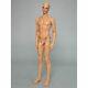 1/4 Bjd Doll Boy Man Resin Naked Unpainted Body + Free Eyes + Face Make Up Head