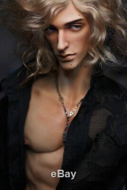 1/4 BJD Doll Boy Man Resin Naked Unpainted Body + Free Eyes + Face Makeup Head