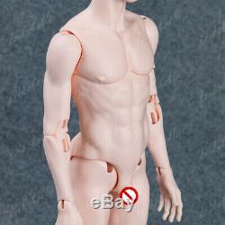 1/4 BJD Doll Handsome Boy Male Bare Resin Ball Jointed Doll + Eyes + Face Makeup