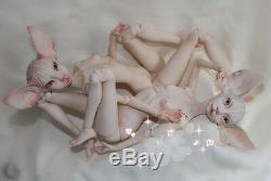 1/4 BJD fantasy Doll sphynx cat free eyes + face make up NO body blushing