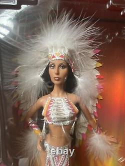 2007 Cher Barbie Doll, Native American, Bob Mackie Design, Black Label, NIB