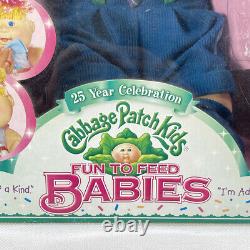 2007 Jakks CABBAGE PATCH KIDS FUN TO FEED BABIES Boy Scott Eli CARVEL DOLL NEW