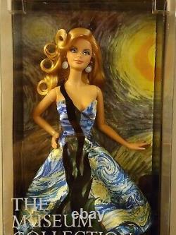 2010 Barbie Museum Collection Vincent Van Gogh Starry Night Beautiful NEW Doll