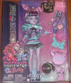 2022 Monster High G3 Creepover Party Lot Of 4 Twyla Draculaura Clawdeen Frankie