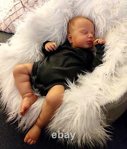 20 Newborn Sleeping Girl Full Body Silicone Realistic Handmade Reborn Baby Doll