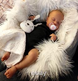 20 Newborn Sleeping Girl Full Body Silicone Realistic Handmade Reborn Baby Doll
