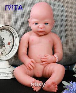 21'' Fullbody Silicone Reborn Baby GIRL Big Eyes Lifelike Silicone Doll