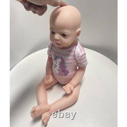 22Full Body Platinum Silicone Baby Doll Reborn Female Dolls Unpainted US Stock