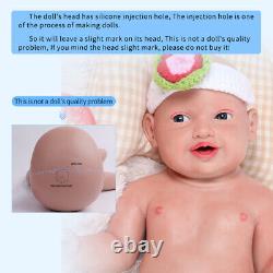 22 Full Body Soft Silicone Lifelike Rebirth Baby Doll Girl Accompany Waterproof