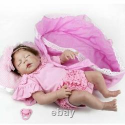 22 Full Body Vinyl Silicone Reborn Baby Dolls Girl Doll Lifelike Newborn Babies