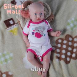 22 Full Silicone Baby Doll 4.7kg Lifelike Reborn Pretty Girl Newborn Baby Dolls