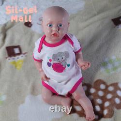 22 Full Silicone Baby Doll 4.7kg Lifelike Reborn Pretty Girl Newborn Baby Dolls