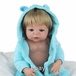 22 Full body Soft Vinyl Silicone Reborn Baby Dolls Realistic Newborn Boy Doll