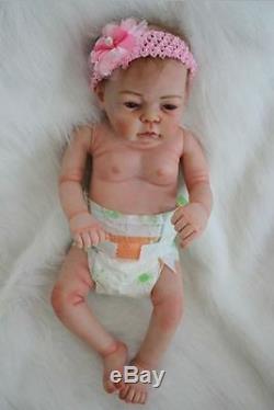22'' Real Lifelike Reborn Baby Doll Full Body Silicone Vinyl Newborn Dolls Girl