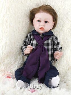 22 Realistic Newborn Baby Soft Full Body Silicone Reborn Doll Boy Birthday Gift