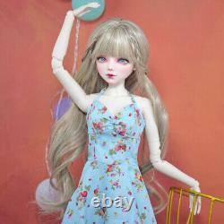 22 inch Height Girl Doll 1/3 BJD Doll Toy with Long Dress Wigs Makeup Full Set