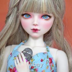 22 inch Pretty Girl Doll Toy 1/3 BJD Doll + Dress Curly Wigs Handpainted Makeup