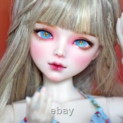 22 inch Pretty Girl Doll Toy 1/3 BJD Doll + Dress Curly Wigs Handpainted Makeup