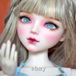 22 inch Pretty Girl Doll Toy 1/3 BJD Doll + Dress Curly Wigs Handpainted Makeup