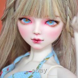 22 inch Pretty Girl Doll Toy 1/3 BJD Doll + Dress Curly Wigs Handpainted Makeup